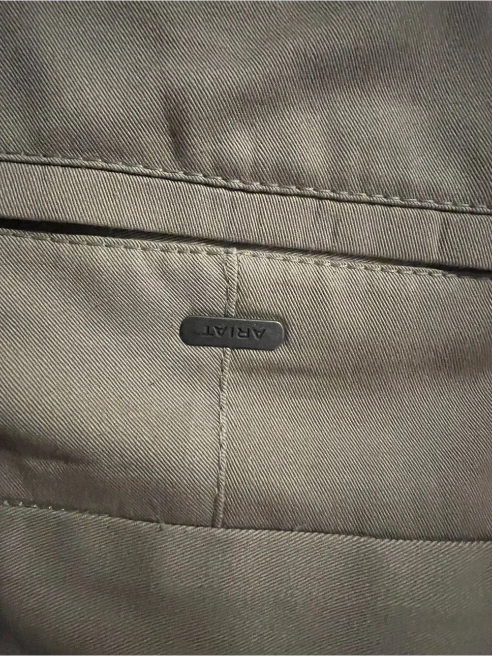 Ariat Men's Chino Pants in Light Olive Green